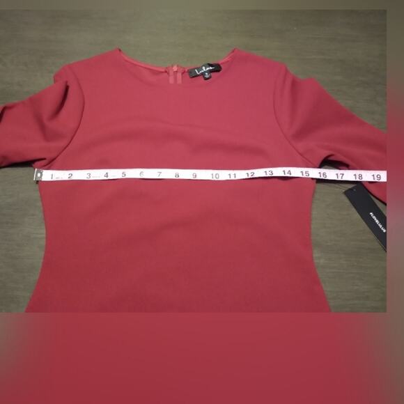 Lulus Sensational Statement Red Ruffled Bodycon Dress Size Small - Picture 9 of 16